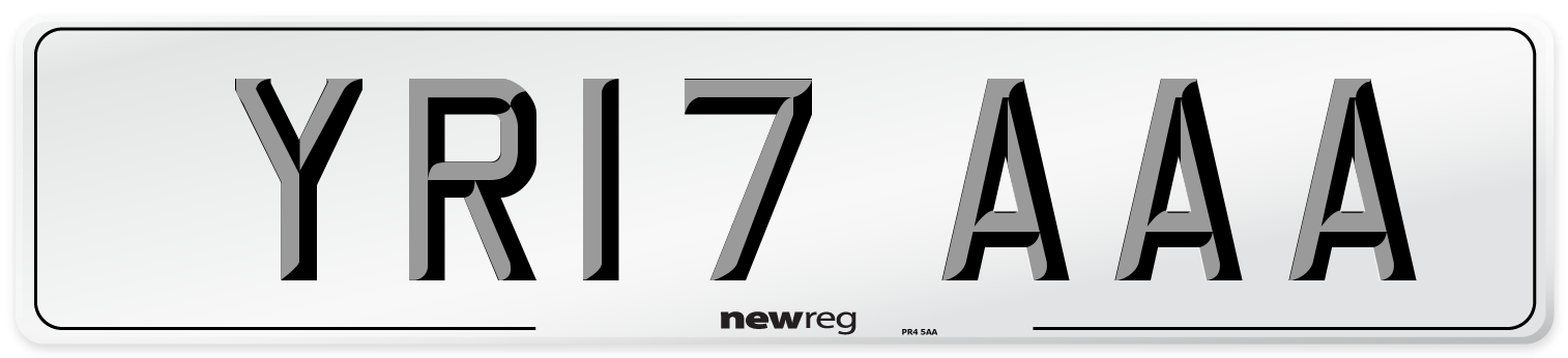 YR17 AAA Number Plate from New Reg
